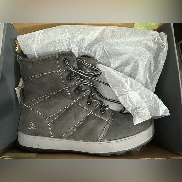 ALPINE DESIGN X KAMIK EZRA WATERPROOF LEATHER BOOTS Men's Size 8.5 GREY NEW - Picture 7 of 8